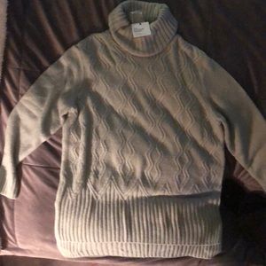 Light blue long sleeve knit sweater XL